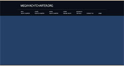 Desktop Screenshot of megayachtcharter.org