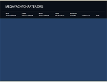 Tablet Screenshot of megayachtcharter.org
